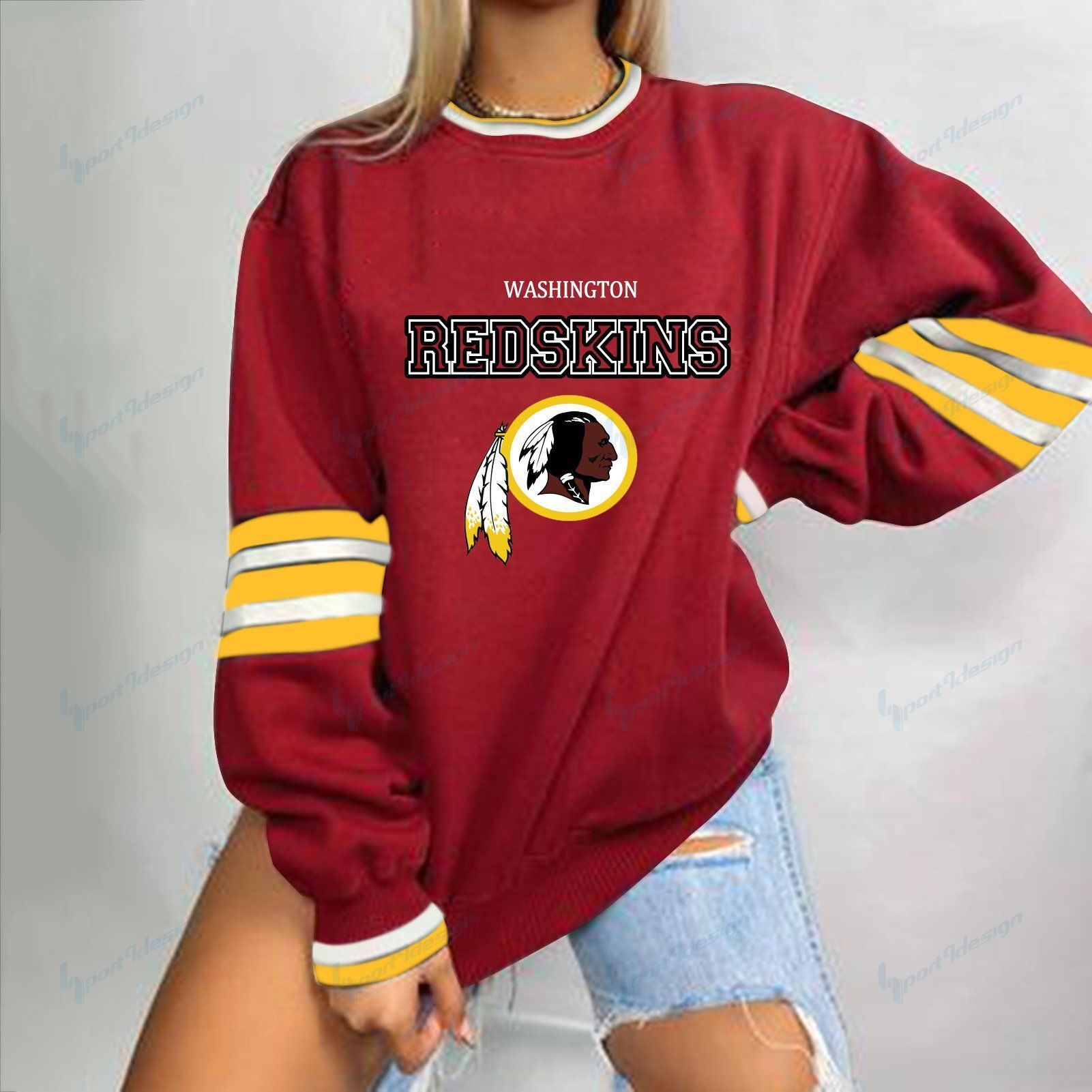 Washington Redskins  3D Printed Sweater