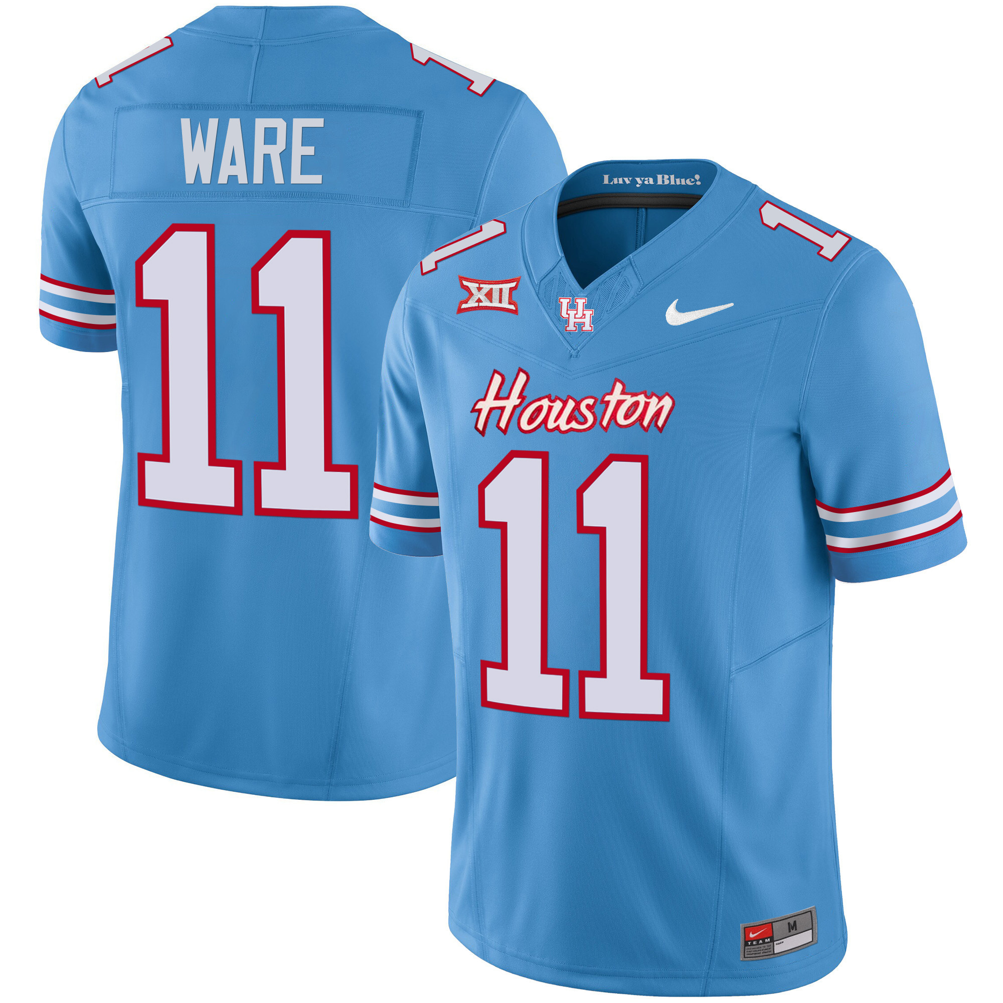 Andre Ware Men’S Houston Cougars 2023 Oilers Inspired Vapor Jersey – All Stitched