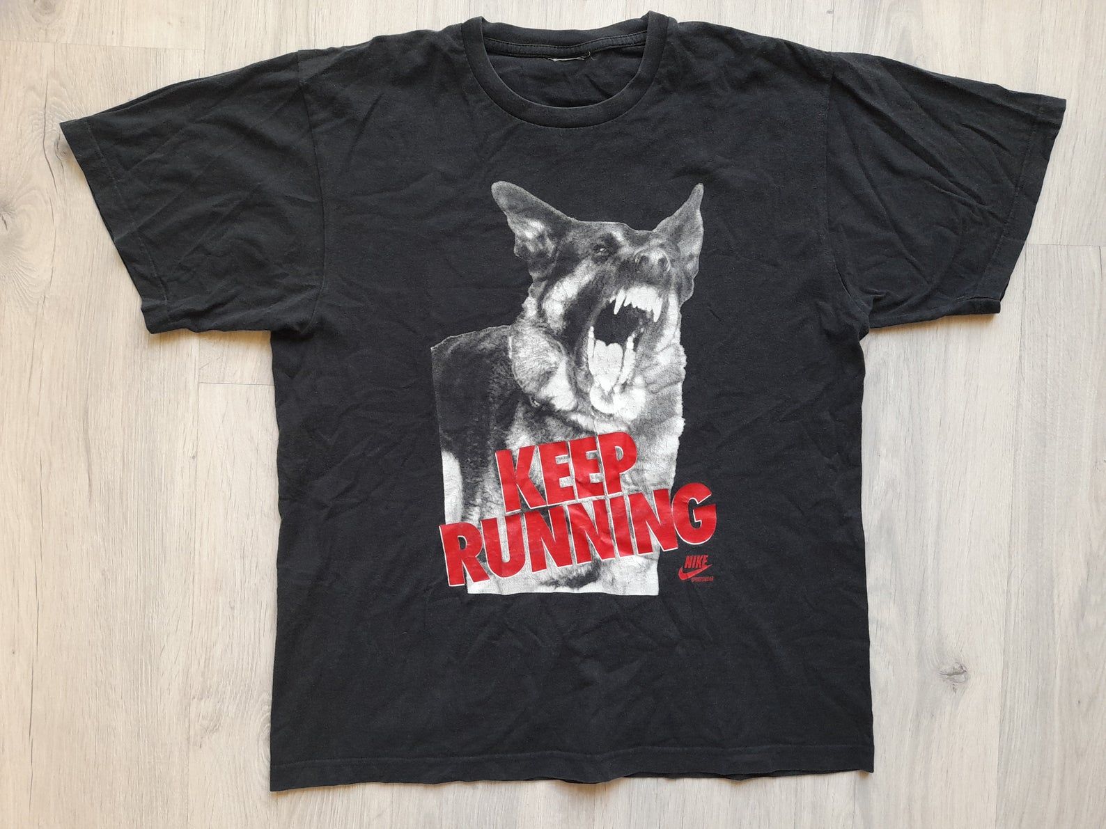 Vintage Keep Running T-shirt Running Dog Shirt