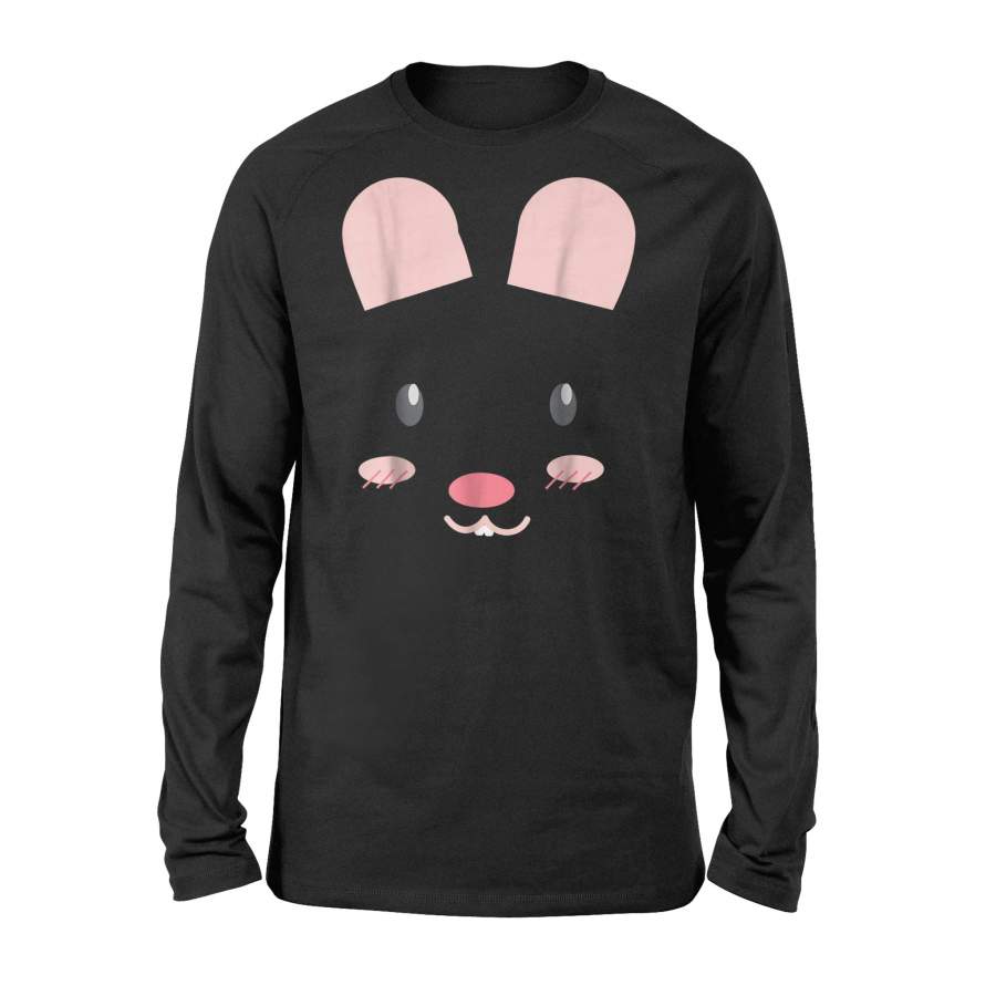 Cute Bunny Rabbit Animal Costume – Funny Halloween Long Sleeve T-Shirt