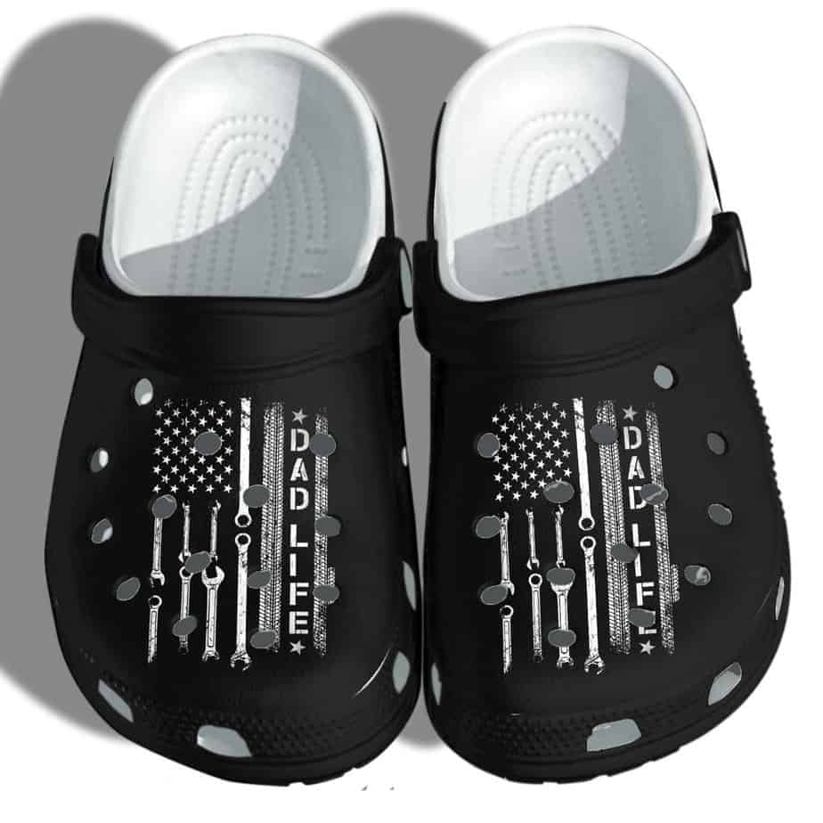 Machanic Usa Flag Shoes Crocs Father &hellip;
