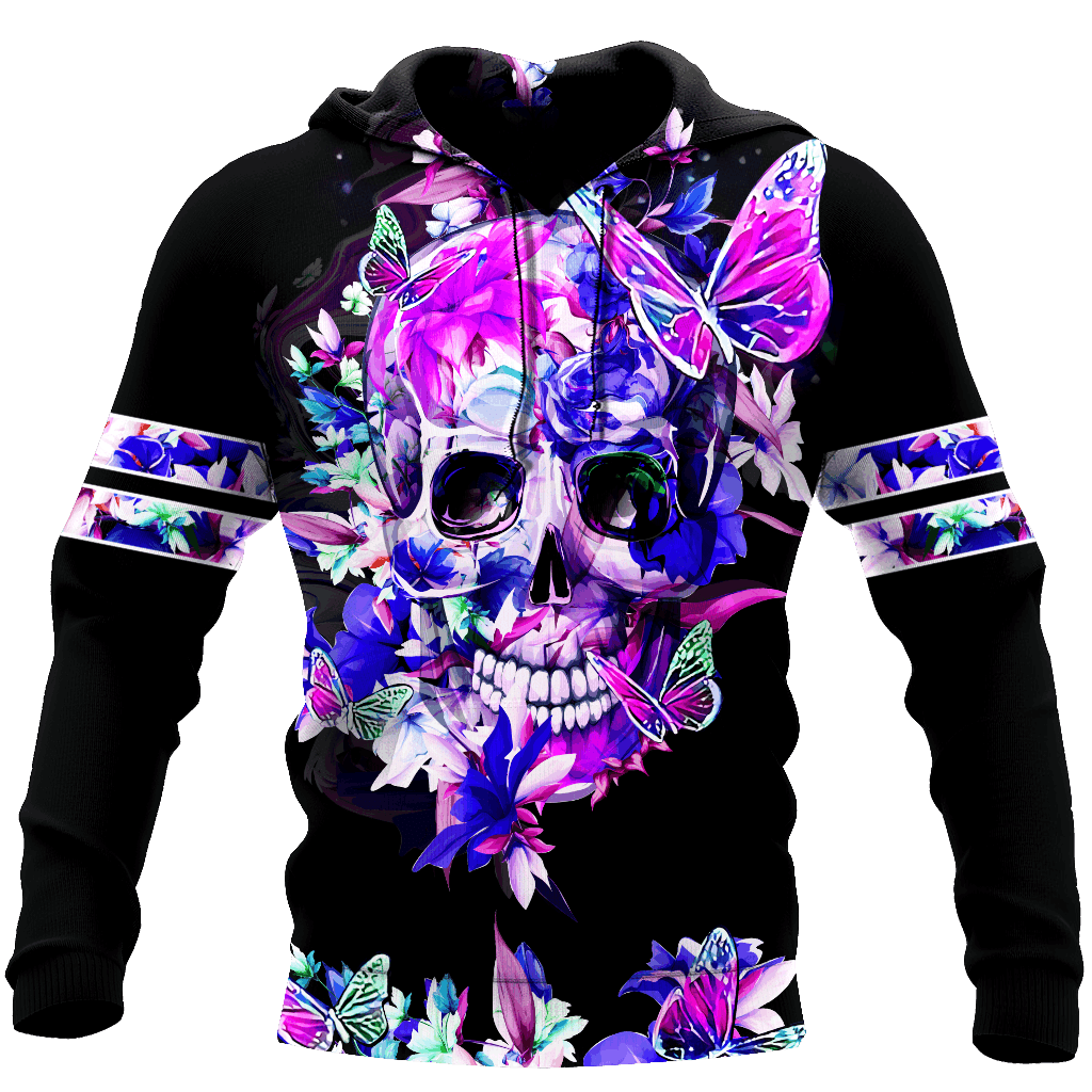 Butterfly Love Skull 3D All Over Pri &hellip;