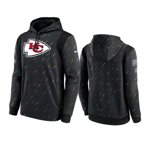 Kansas City Chiefs Charcoal Therma Pullover 2021 Crucial Catch Hoodie