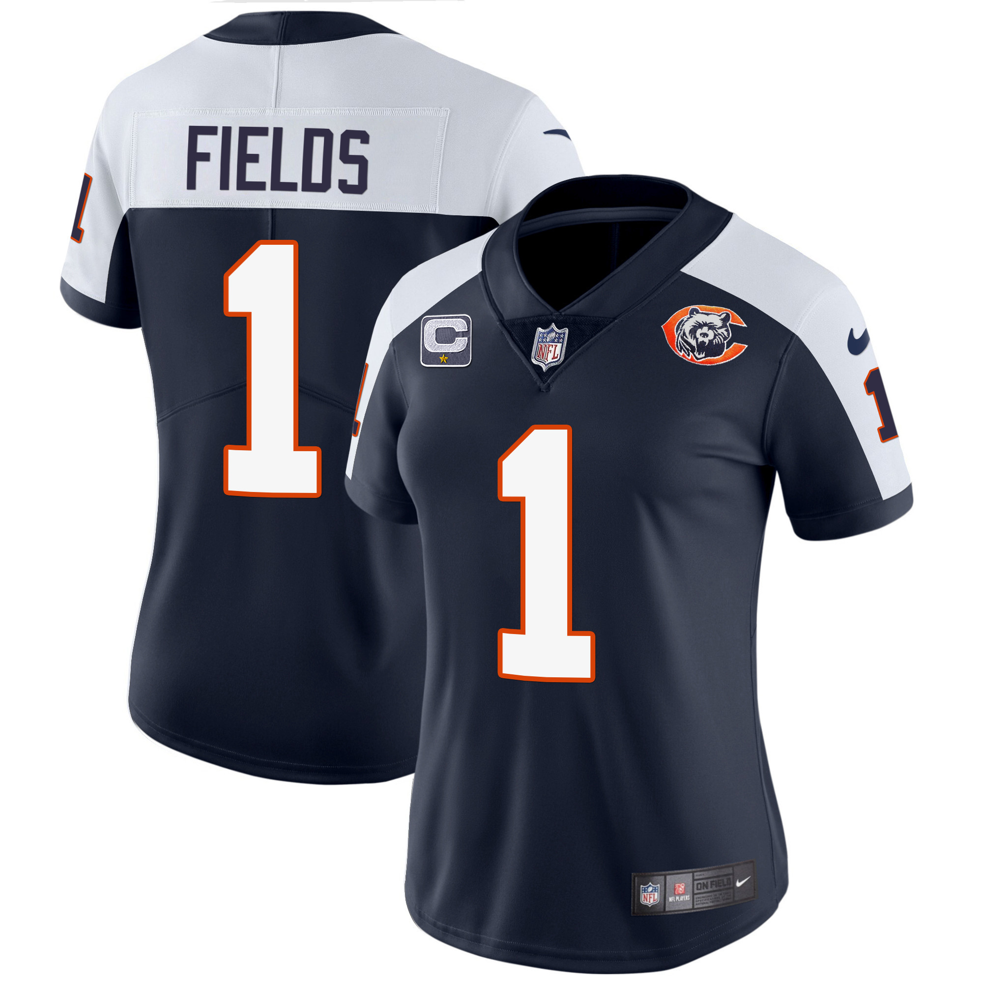 Women’S Bears Throwback Vapor Jersey – All Stitched