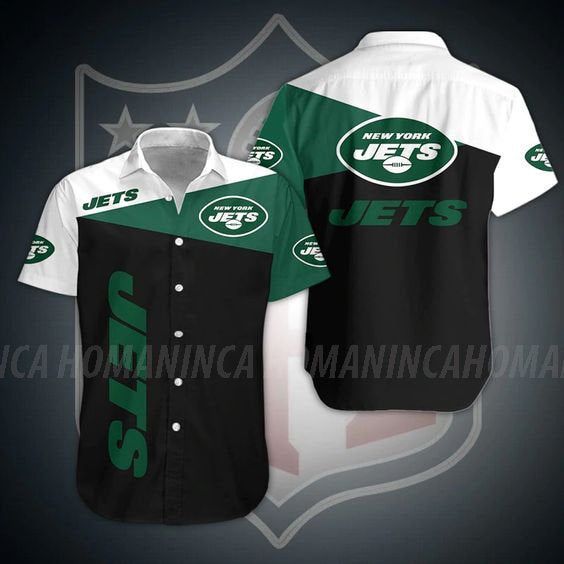 New York Jets Nfl Hawaiian Summer Shirt, New York Jets Summer Shirt, New York Jets Nfl Fan Hawaiian Shirt Short K96H16