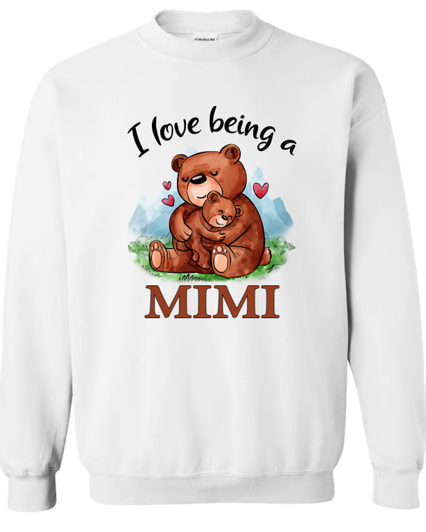 Personalized I Love Being A Grandma With Any Animal Cute Sweatshirt