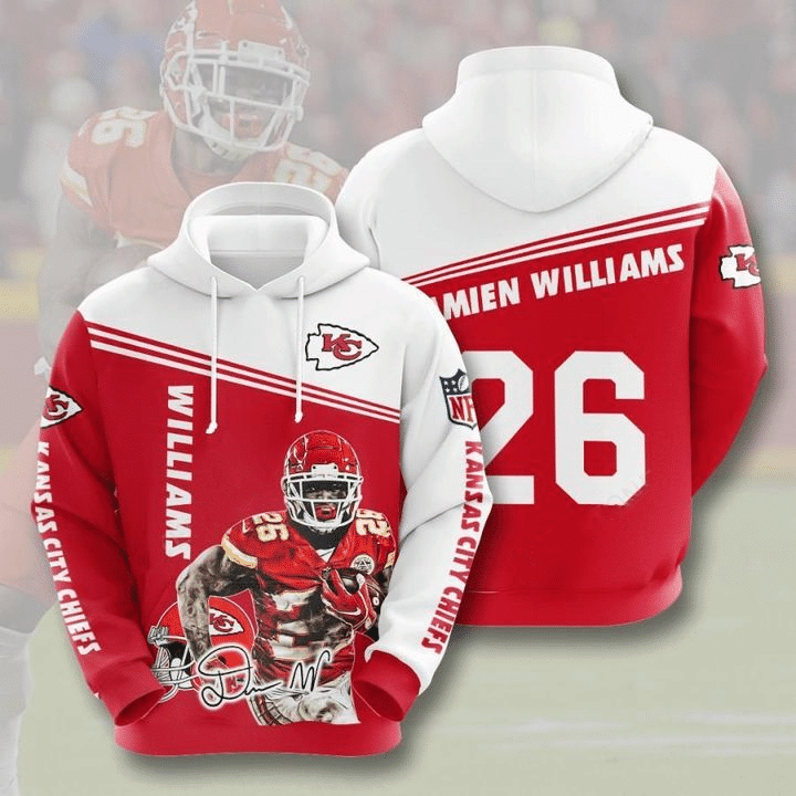 Damien Williams Kansas City Chiefs Tn24094779 Unisex 3D Hoodie Gift For Fans