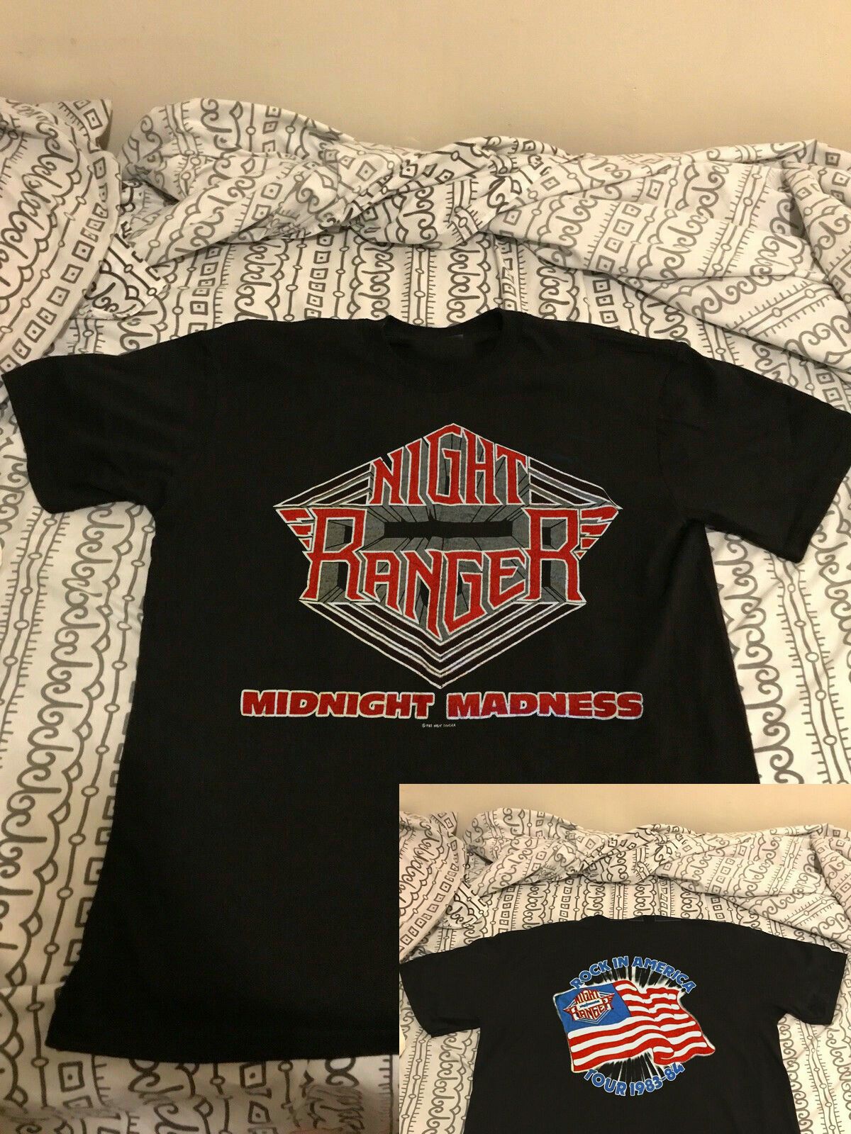 Vintage T-Shirt 1983 Night Ranger Tour Motley Crue