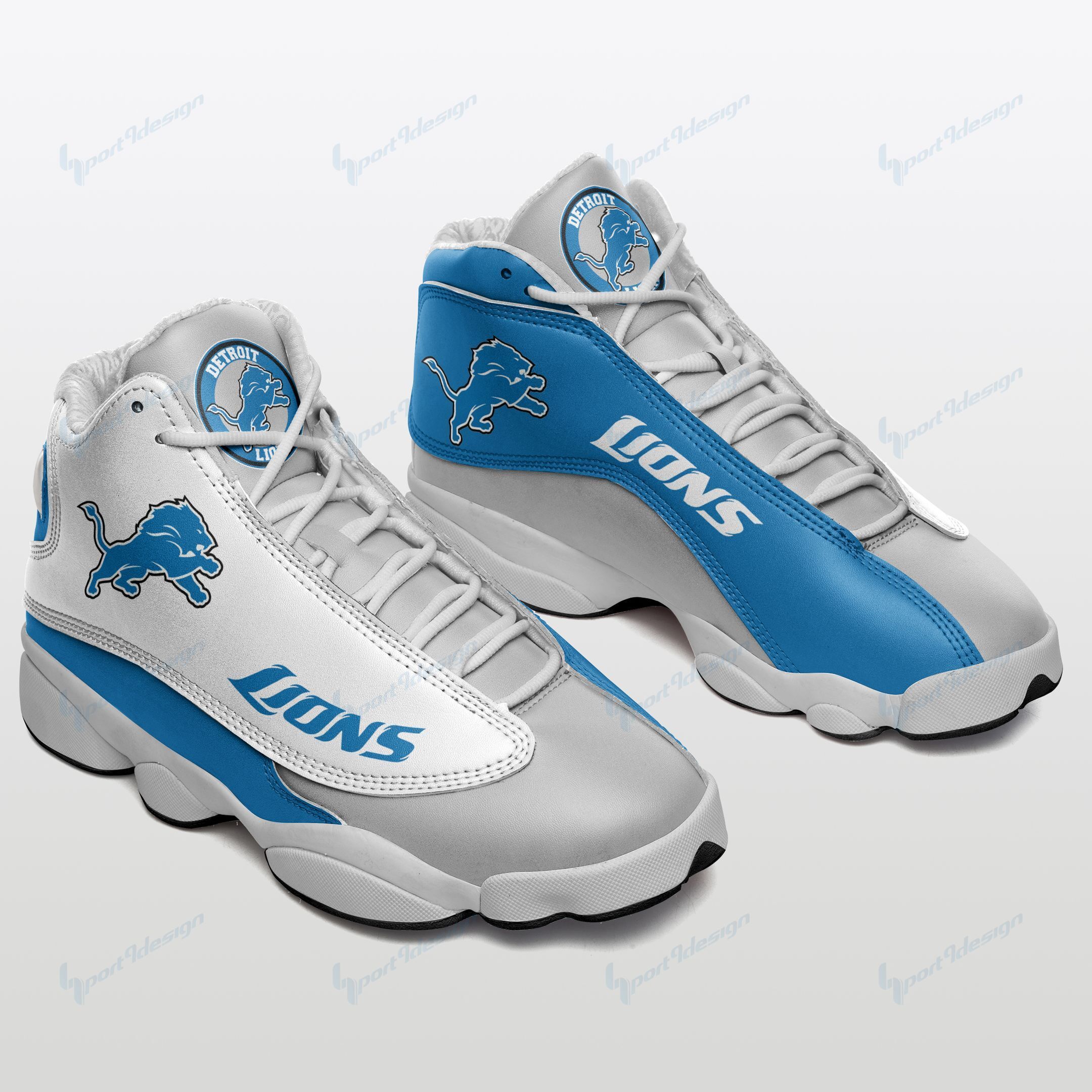 Detroit Lions Air JD13 Sneakers 085