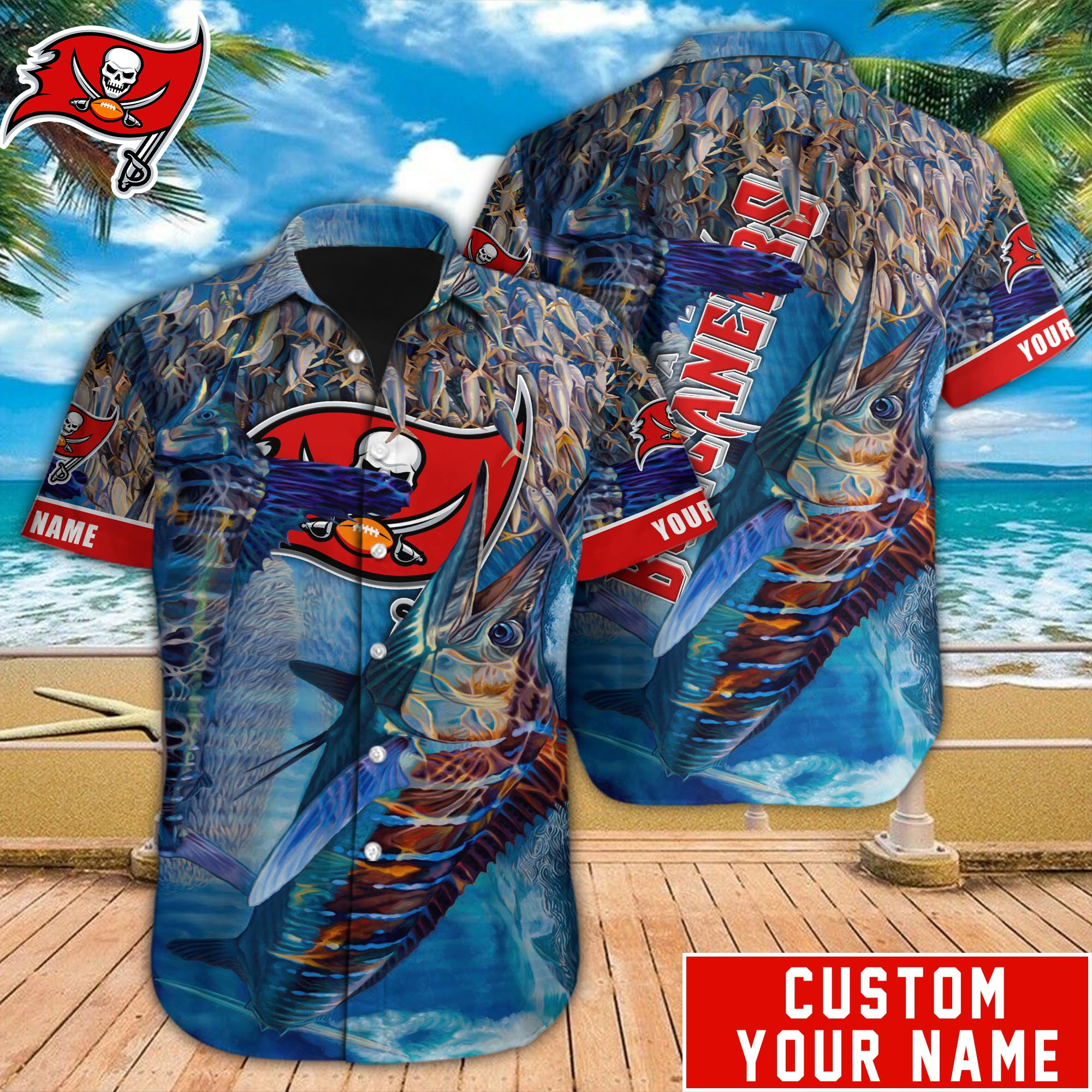 Tampa Bay Buccaneers Nfl-Hawaiian Shirt Custom M-39567