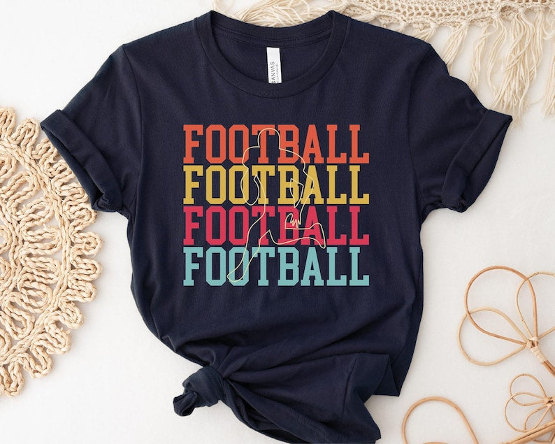 Retro Football Shirt, Football Lover Gift, Favorite Football Season Shirt, Mens Football Dad Shirt, Football Fan Gift , Funny Husband Shirt