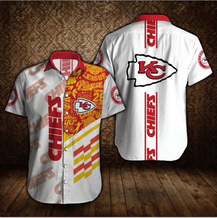 Men’S Kansas City Chiefs Shirts Button Up