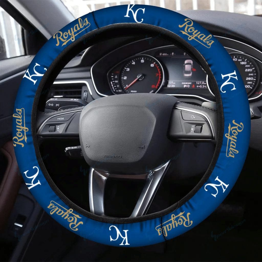 Kansas City Royals Custom 3D Steering Wheel Cover 11