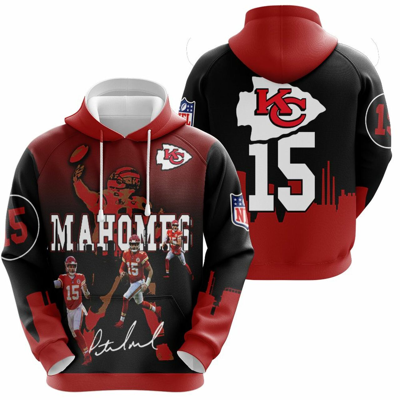 Kansas City Chiefs Patrick Mahomes 3D T Shirt Hoodie Sweater Jersey Hoodie Model 1734