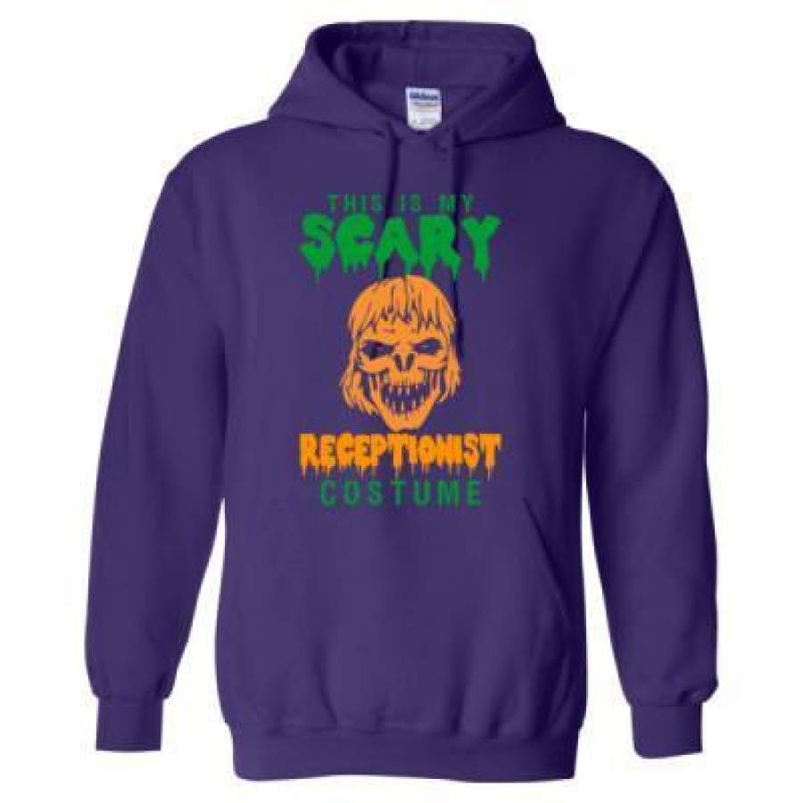 AGR This Is My Scary Receptionist Costume Halloween – Heavy Blend™ Hooded Sweatshirt