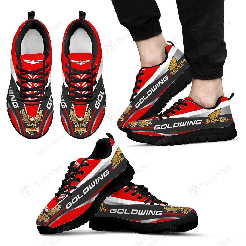 3D PRINTED HONDA GOLD WING SNEAKERS VER2 FOR MEN & WOMEN (RED)