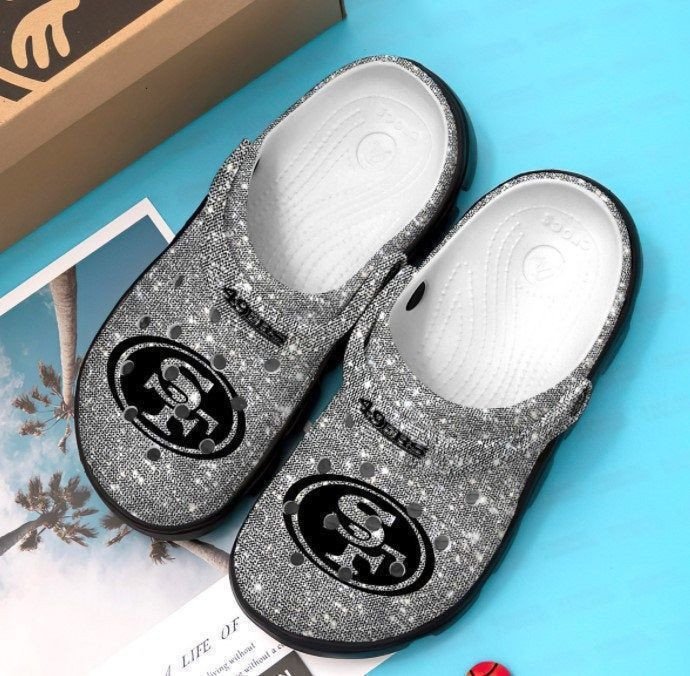 San Francisco 49Ers Bling Bling Crocs Crocband Clog Comfortable Water Shoes