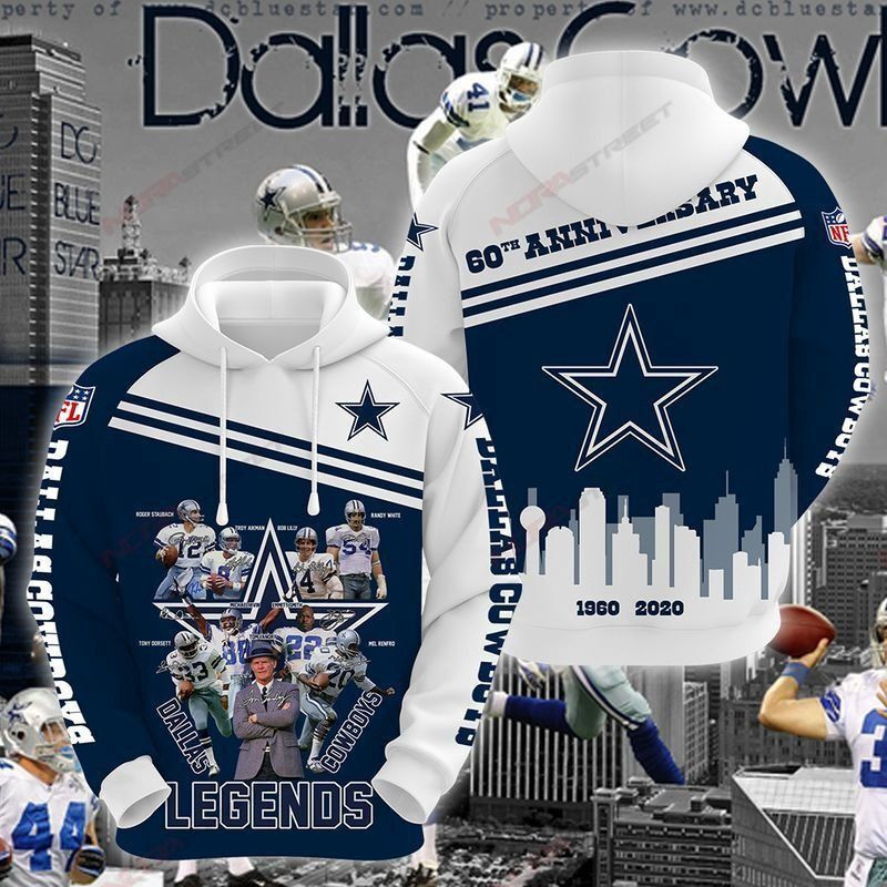 Dallas Cowboys Legends 1960 32 Unisex 3D Hoodie Gift For Fans