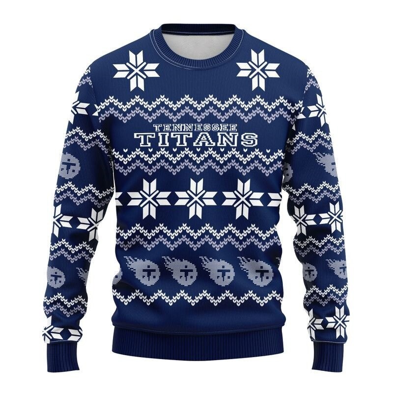 Tennessee Titans Sweatshirt Cute Snowflakes Graphic Gift For Men