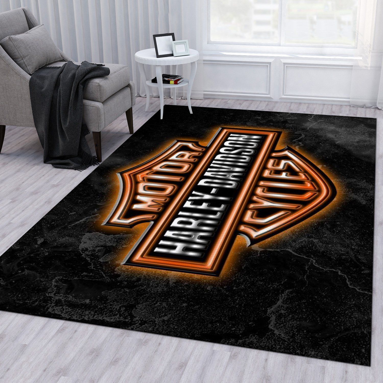 Harley Davidson Ver7 Rug Bedroom Rug Christmas Gift Decor Area Rug For Living Room Bedroom Rug Home Decor