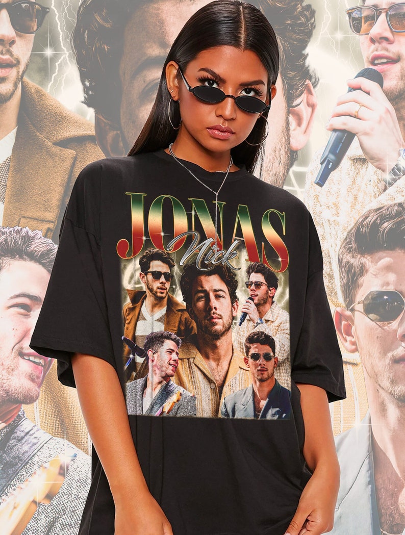 Nick Jonas Vintage Shirt, Jonas Brother Homage Tshirt, Nick Jonas Fan Tees, Nick Jonas Retro 90S Sweater