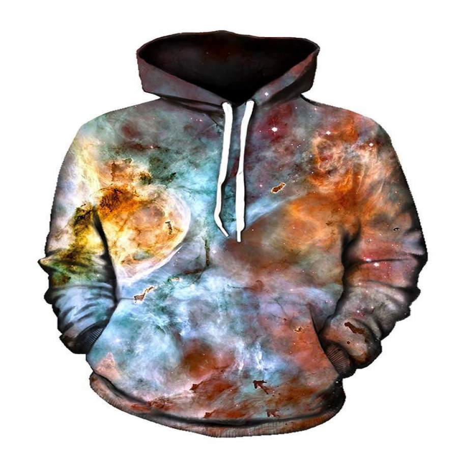 Abstracted Nebula Unisex Men/Women All-Over Print 3D Hoodie