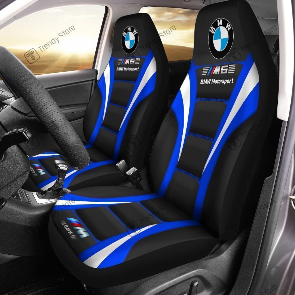 BMW M5 CAR SEAT COVER (SET OF 2) VER 1 (BLUE)