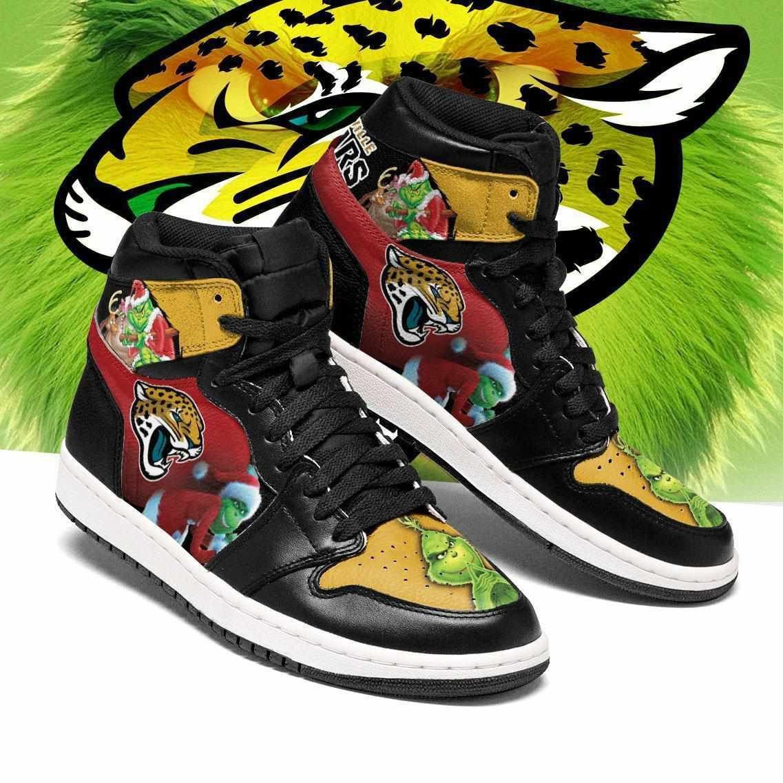 The Grinch Jacksonville Jaguars Air Jordan 1 High Printing Shoes Sneaker