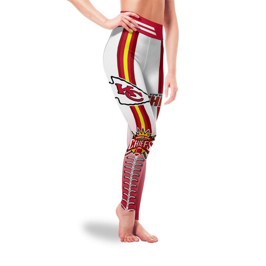 Cute Twins Logo Kansas City Chiefs Leggings For Fans