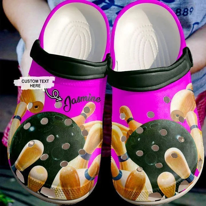 Crocs Shoes-Bowling Personalized Love Crocs Classic Clogs Shoes