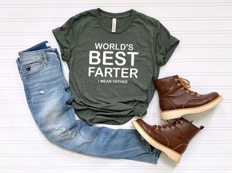 Worlds Best Farter I Mean Father Best Dad Ever Cool Dog Mens T-Shirt, Fathers Day Gift, Husband Shirt Humor Gift For Men