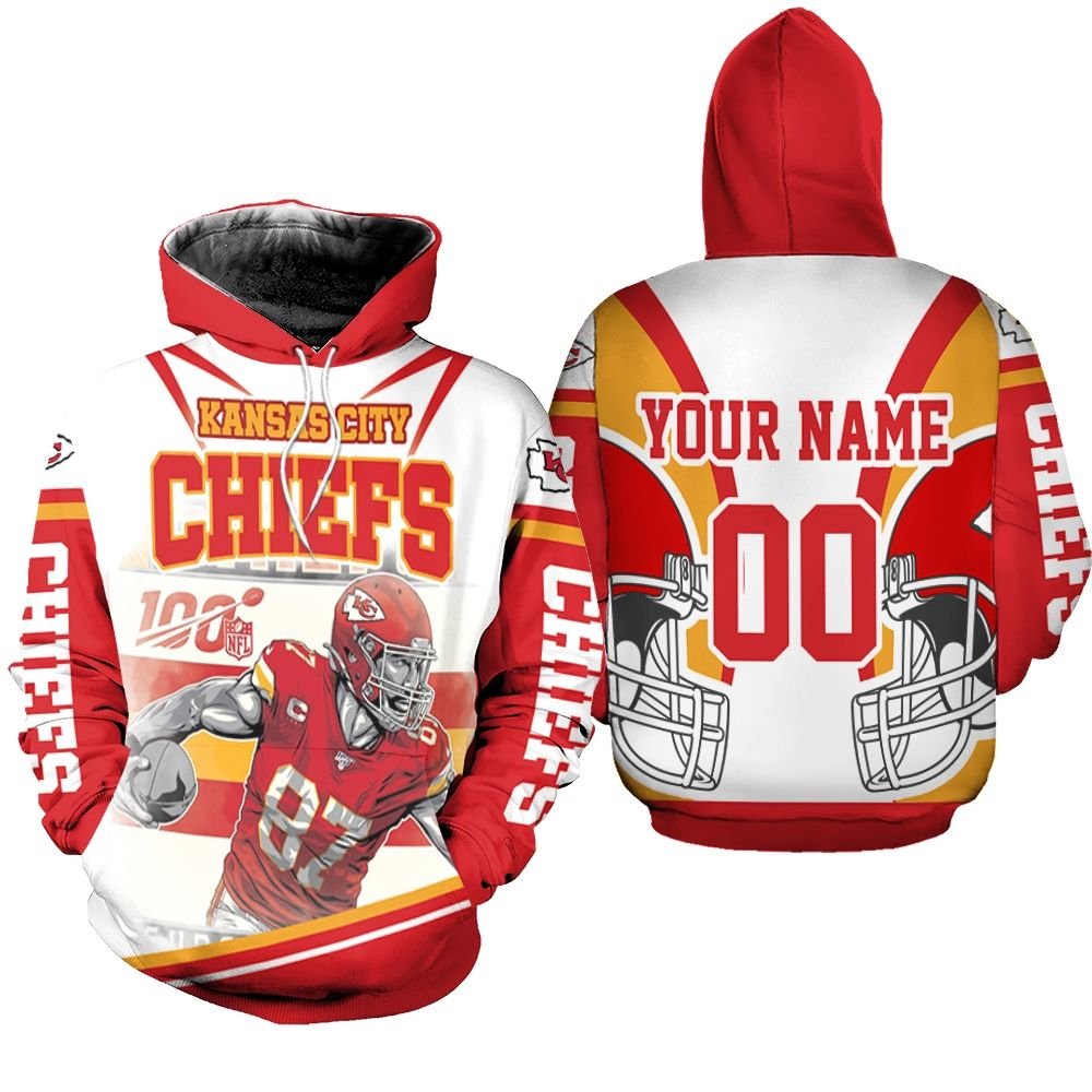 Travis Kelce 87 Kansas City Chiefs AFC West Division Champions Super Bowl 2021 Personalized Hoodie