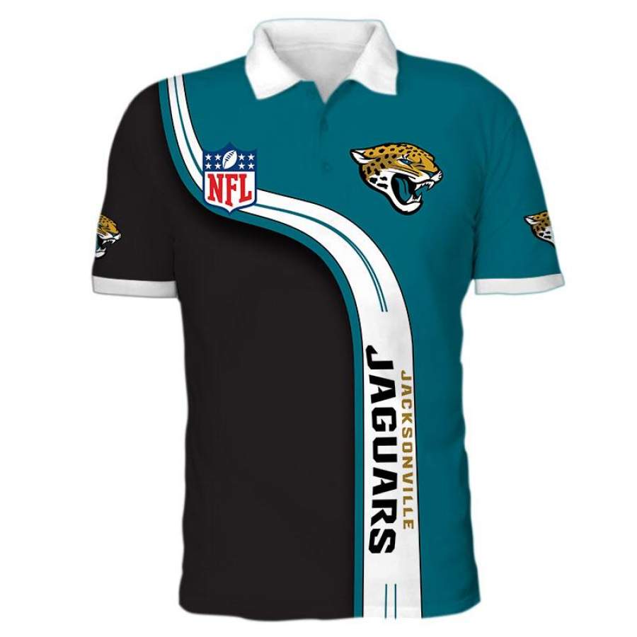 Men's Jacksonville Jaguars Polo Shirts 3D