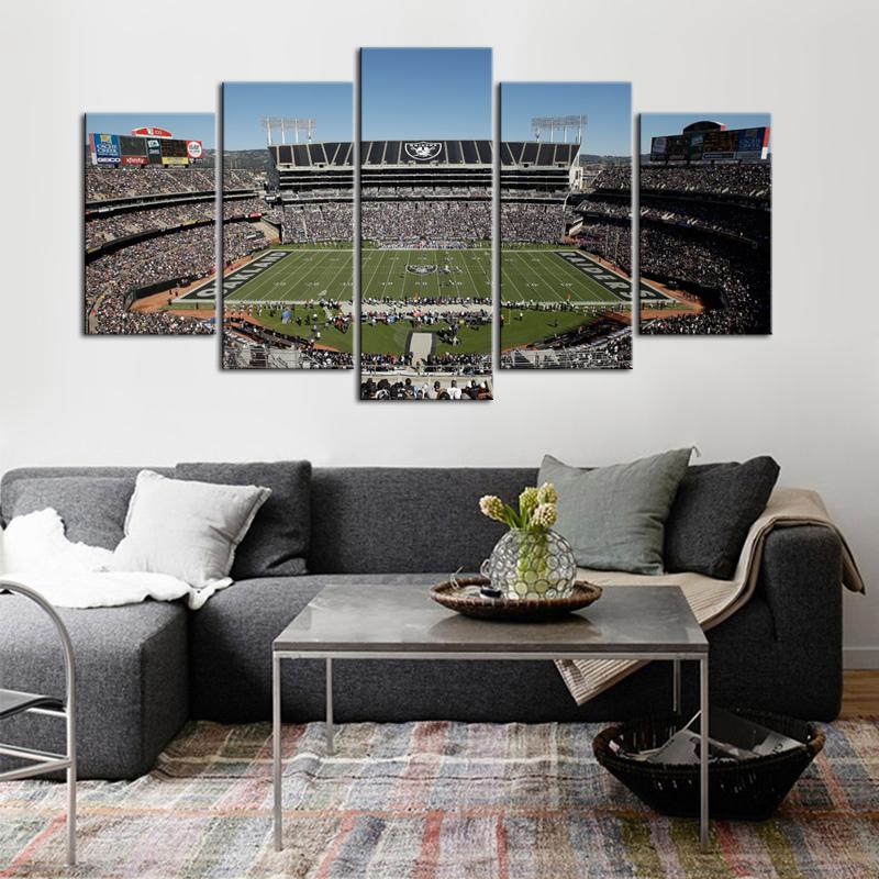 Las Vegas Raiders Oakland Coliseum Wall Canvas 1 – Donelanetop Store