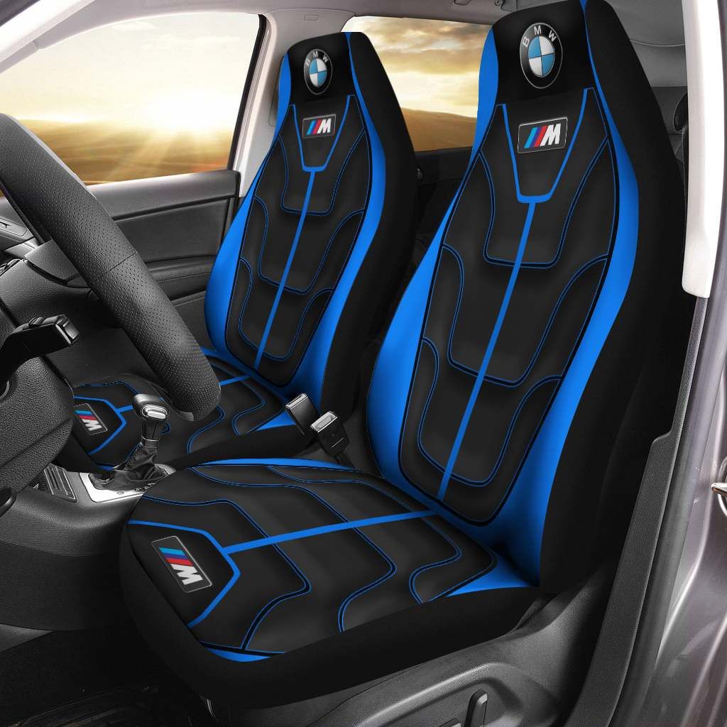 Bmw An-Ht Car Seat Cover (Set Of 2) Ver2 (Blue)