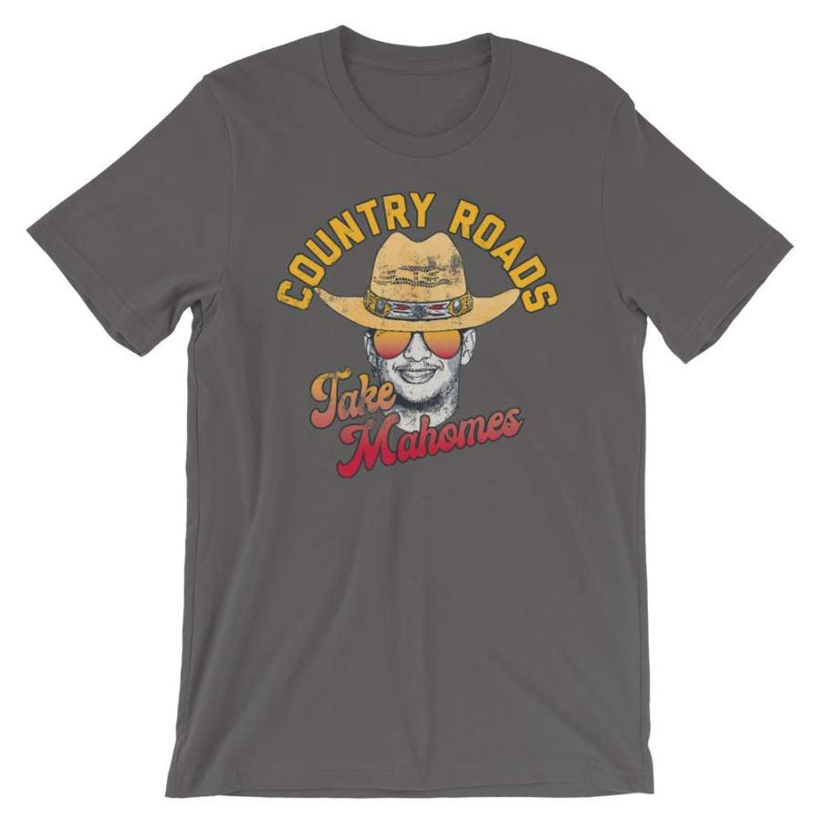 Country Roads Take Mahomes – Patrick Mahomes Kansas City Chiefs Inspired –  Unisex T-Shirt