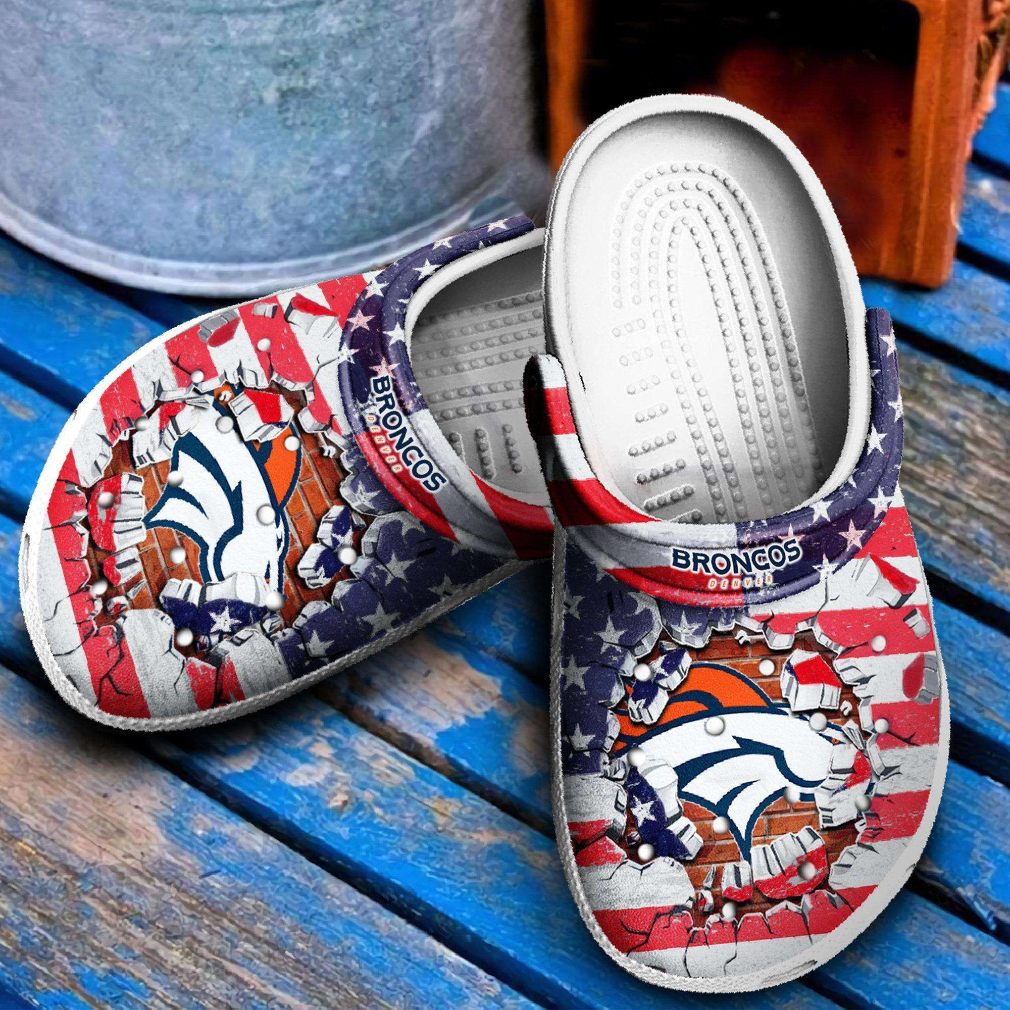 Denver Broncos Crocs Classic Clogs