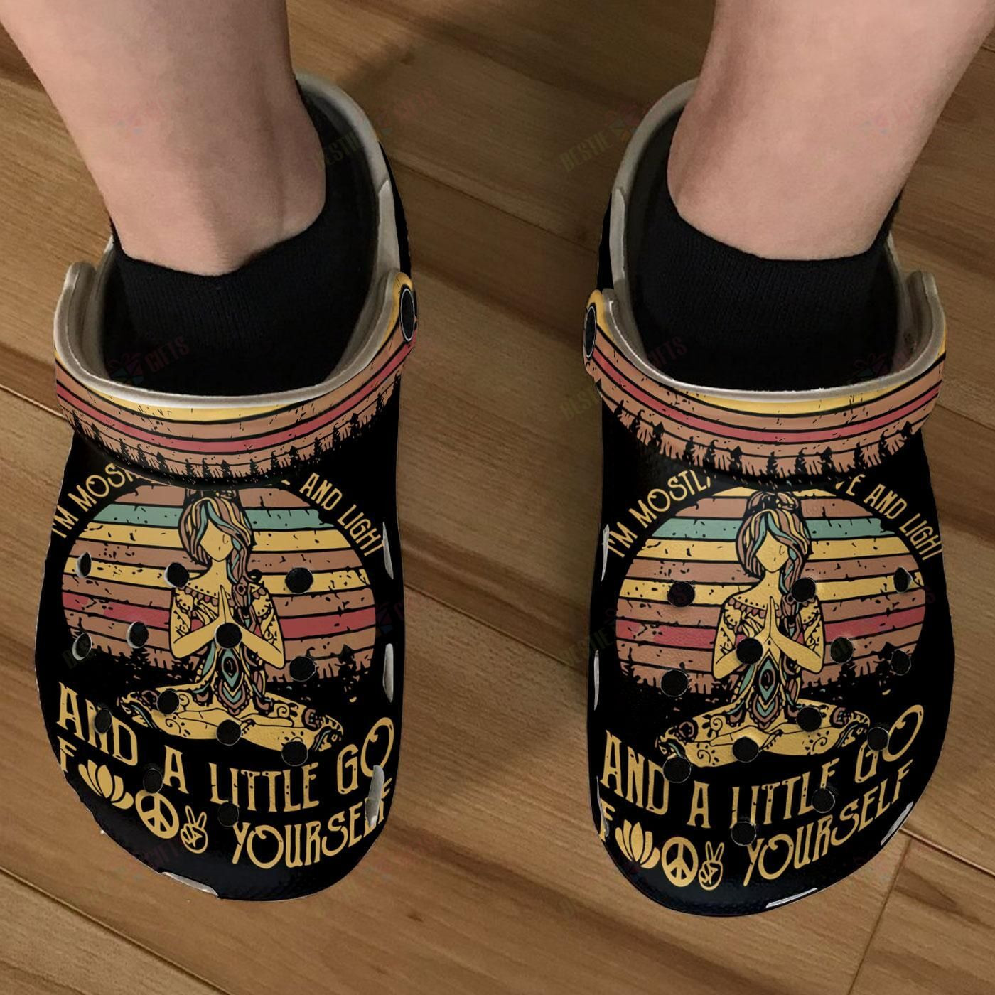 Funny Yoga Hippie Crocs Classic Clog …