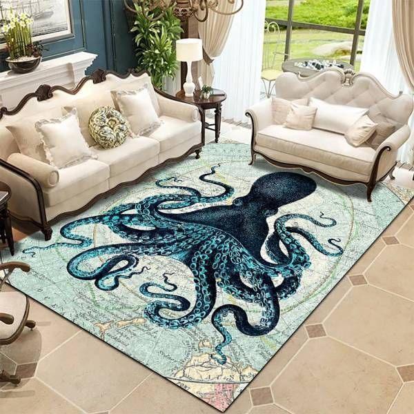 Octopus Area Rug / Kt190903A Floor Decor