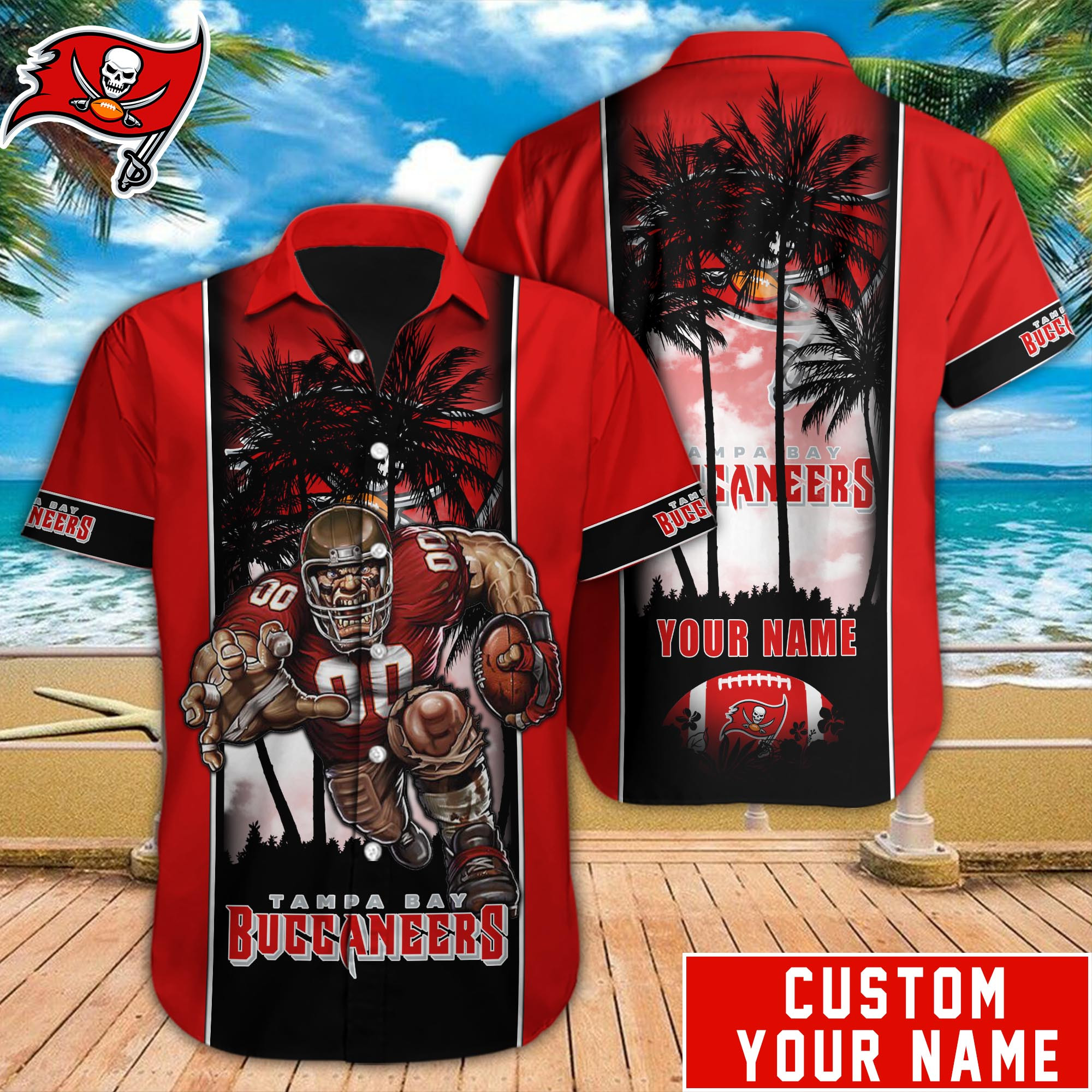 Tampa Bay Buccaneers Nfl-Hawaiian Shirt Custom M-40801