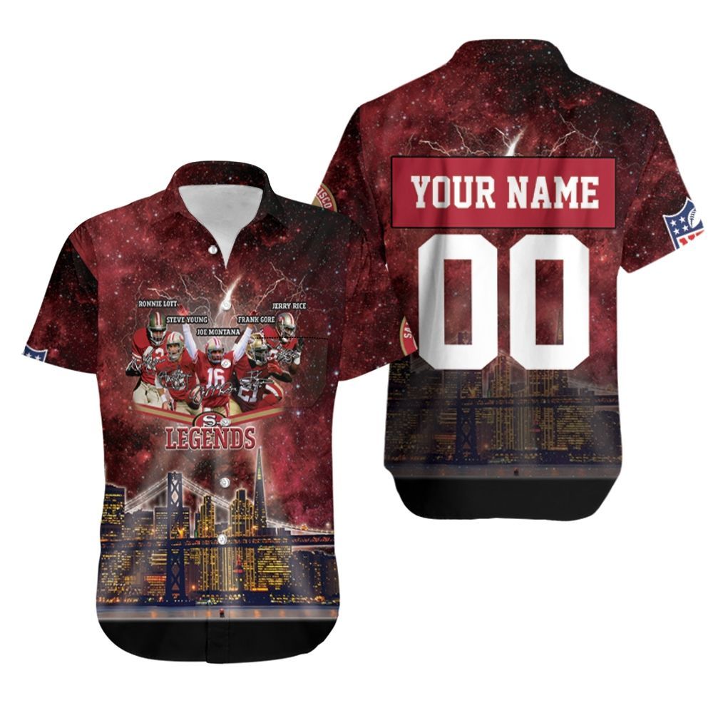 San Francisco 49ers City Night Light Galaxy Signed 3d Personalized Hawaiian Shirt