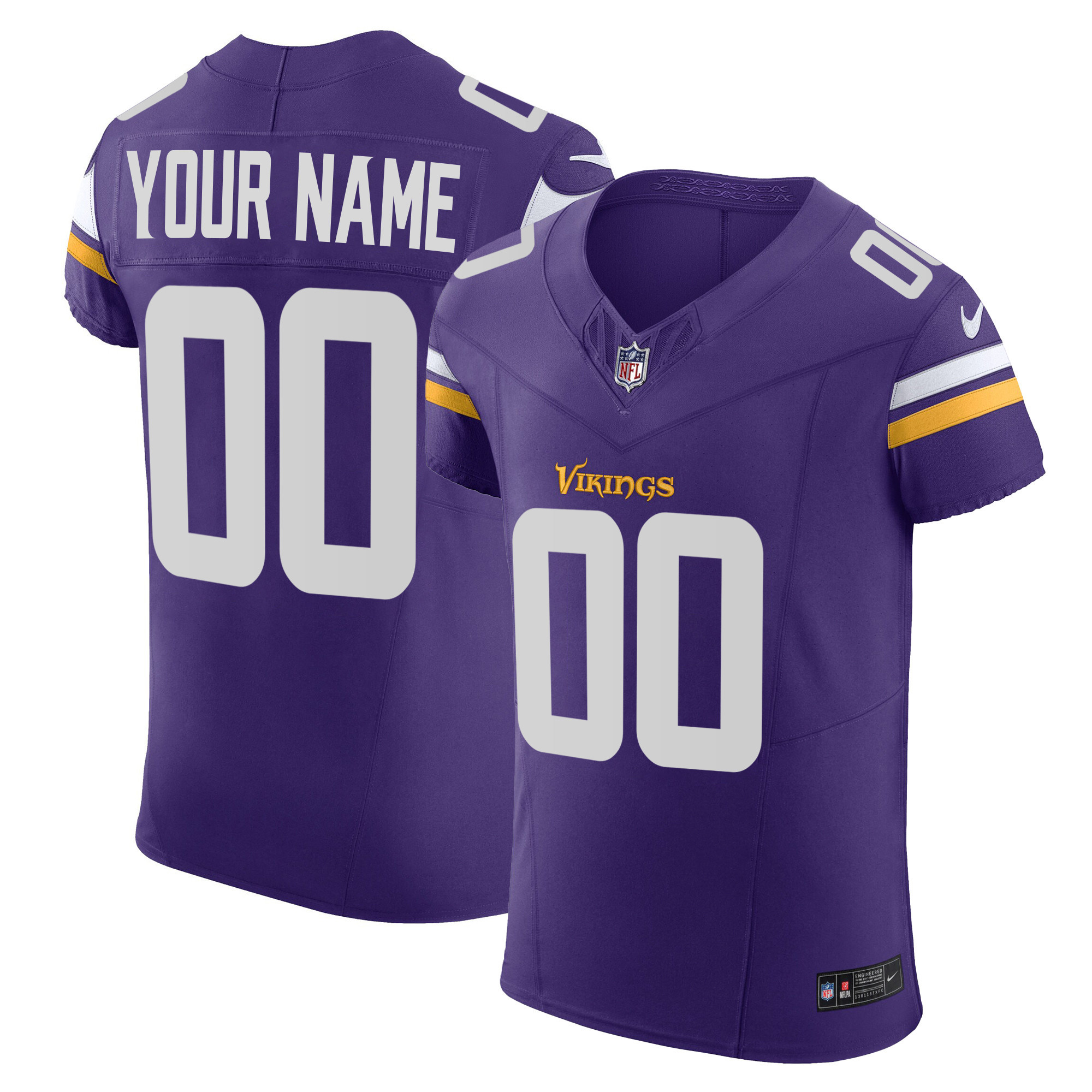 Vikings Vapor Elite Custom Jersey – All Stitched