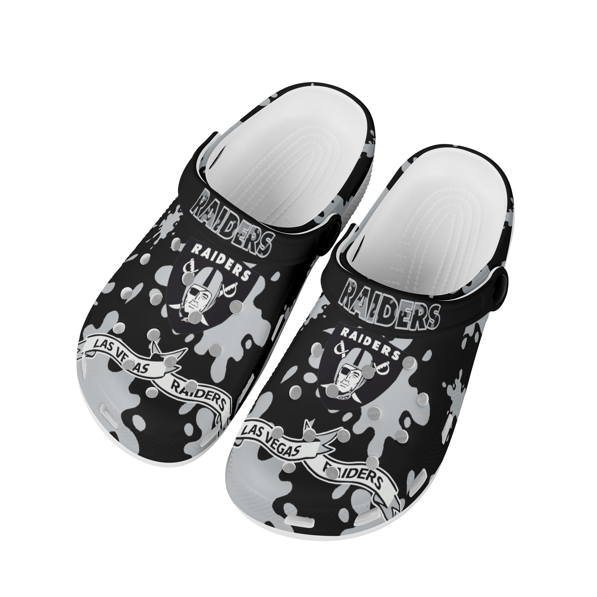 Las Vegas Raiders Crocs Shoes Cute Shoes For Fans