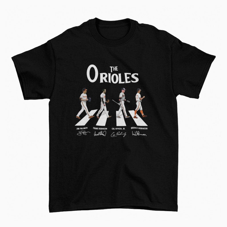 The Orioles Shirt Walking Abbey Road Vintage Signatures T-Shirt