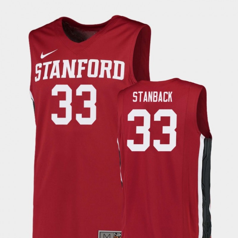 Men’S 33 Trevor Stanback Stanford Cardinal Red Replica College