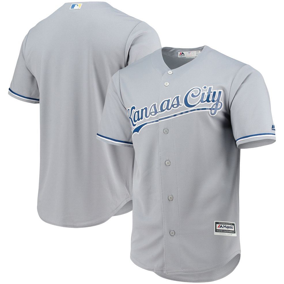 Kansas City Royals Majestic Team Official Jersey – Gray