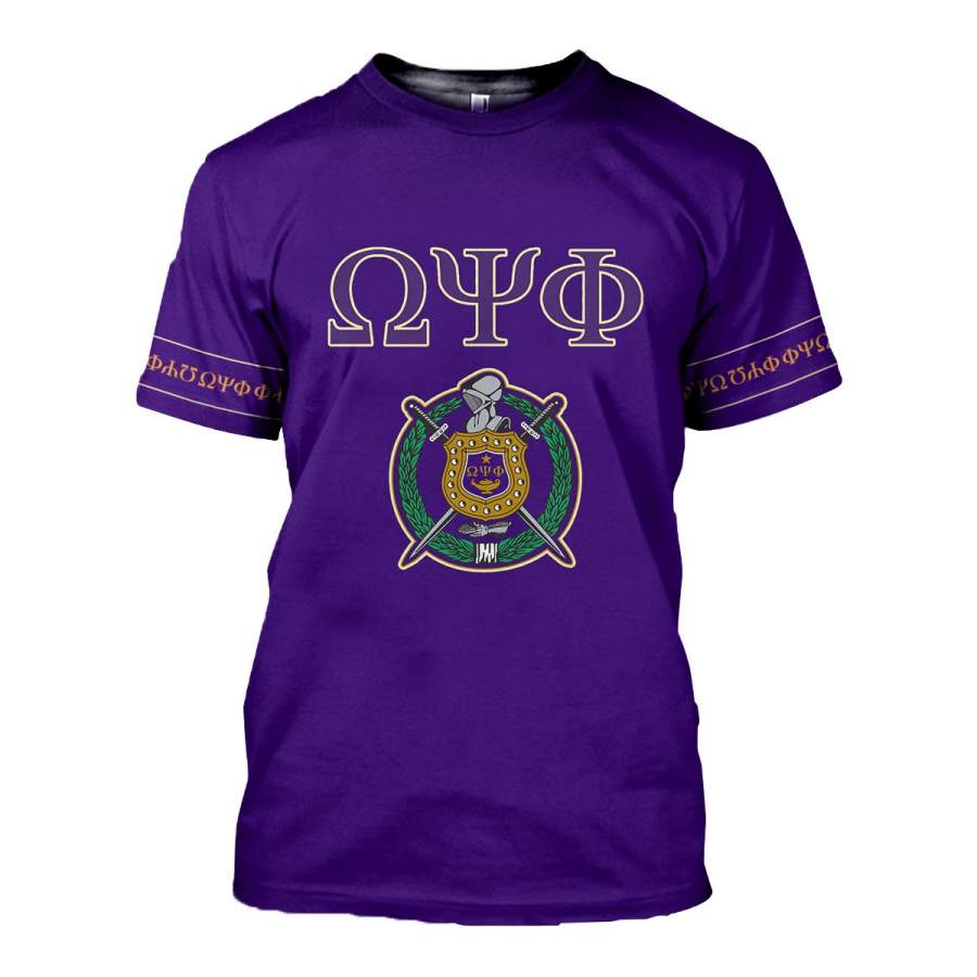 3D ALL OVER OMEGA PSI PHI SHIRT 1606020201