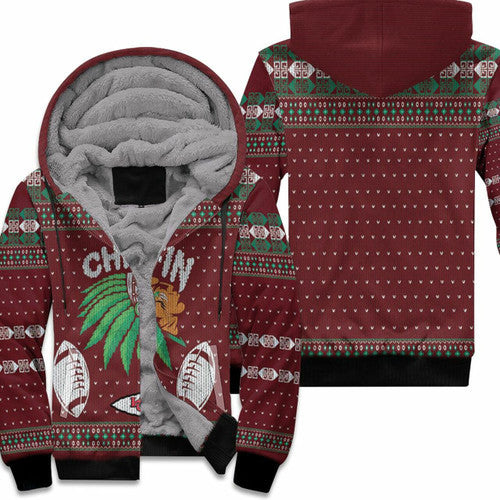 Kansas City Chiefs Chiefin Ugly Christmas 3D T Shirt Hoodie Sweater Fleece Hoodie Model A20312