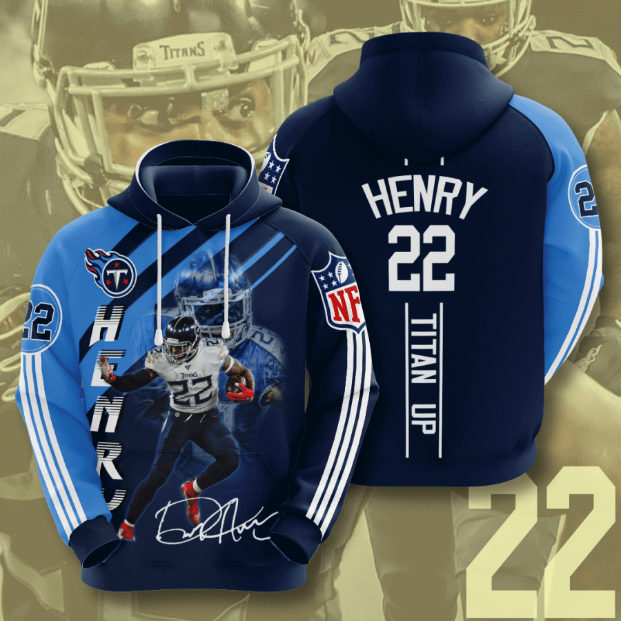 Tennessee Titans Derrick Henry 68 Unisex 3D Hoodie Gift For Fans