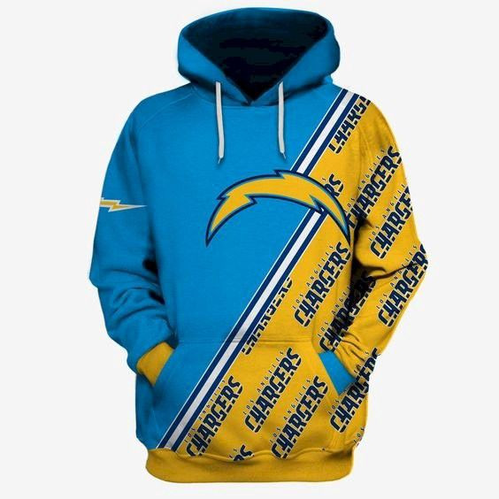 Los Angeles Chargers Many Logo 19 Unisex 3D Hoodie Gift For Fans